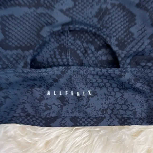 Allfenix Anthropologie Snake Print High Neck Indie Python Sports Bra - Picture 4 of 4